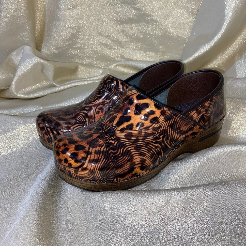 Dansko Leopard Clogs/Mules